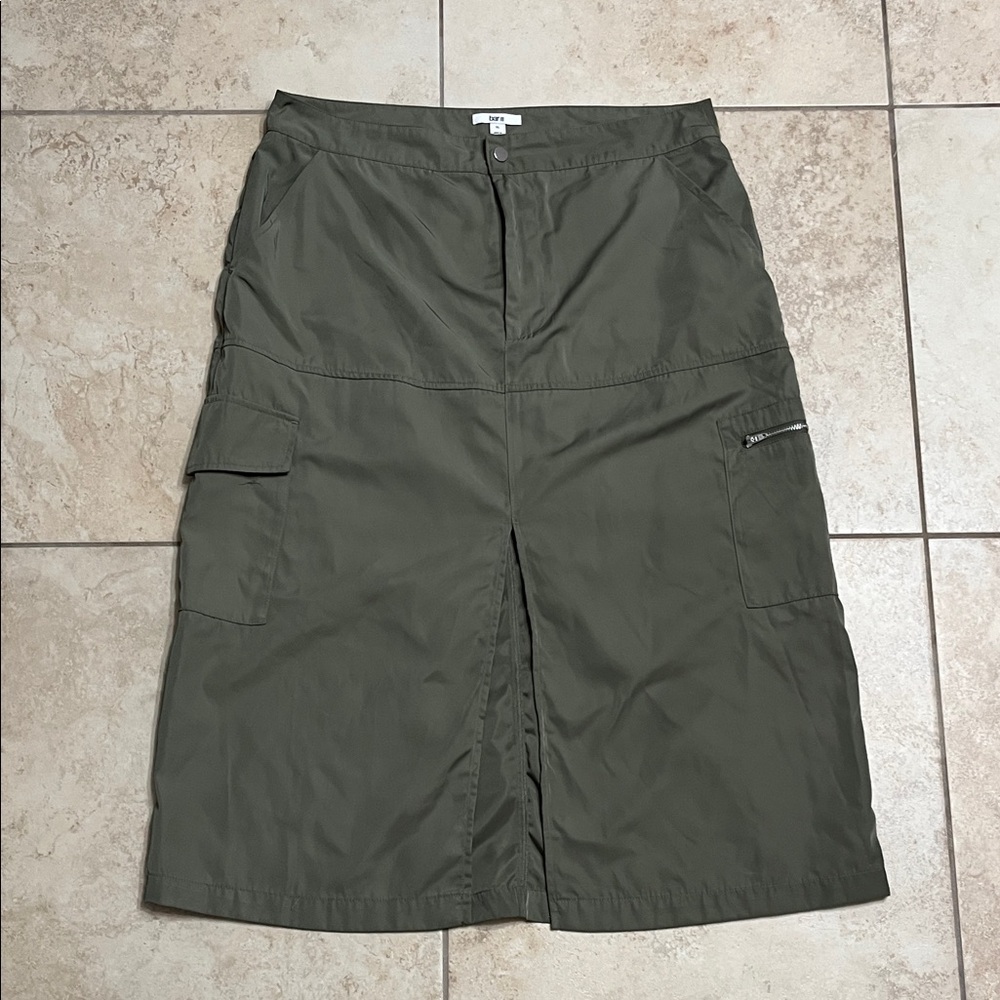 Bar III- Olive Green Cargo Women's Skirt
